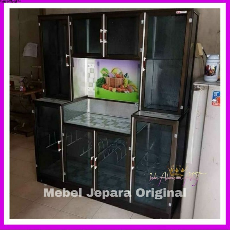 Lemari dapur Wastafel Kitchen set Bahan Almunium