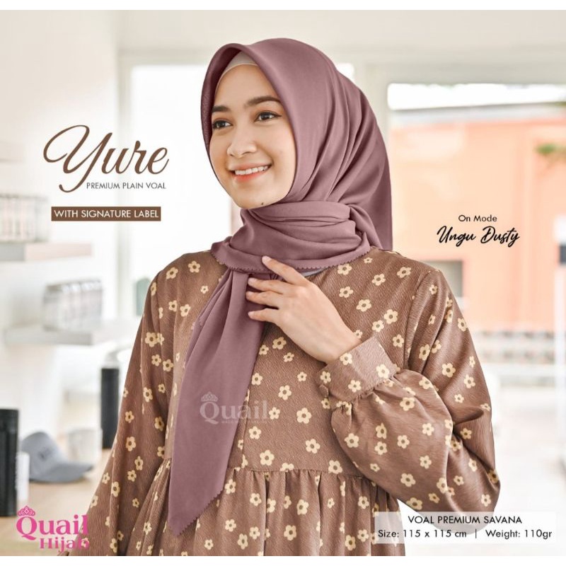 Yure Segiempat Original Quail Hijab Segiempat Quail Square Quail Voal Quail Yure Quail