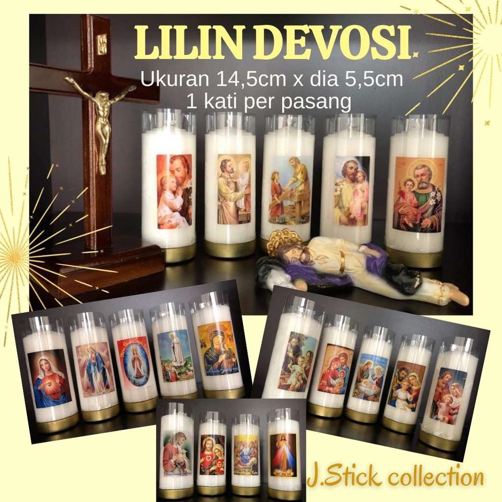 LILIN DEVOSI - 14,5 x dia 5,5 cm (harga 1 pc)