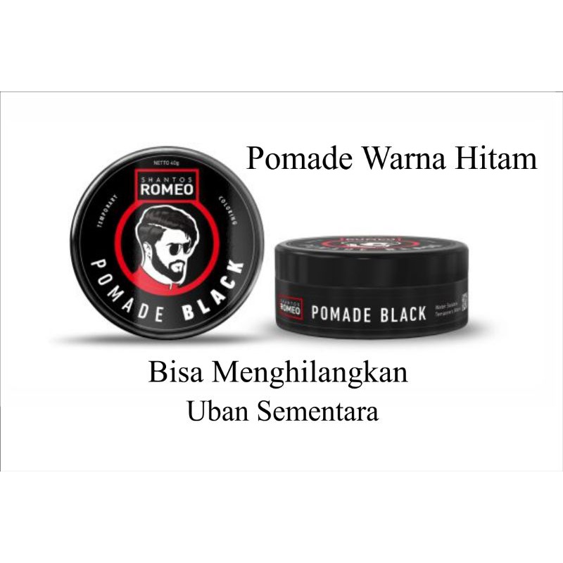 Pomade Romeo Santos Warna Black 75g