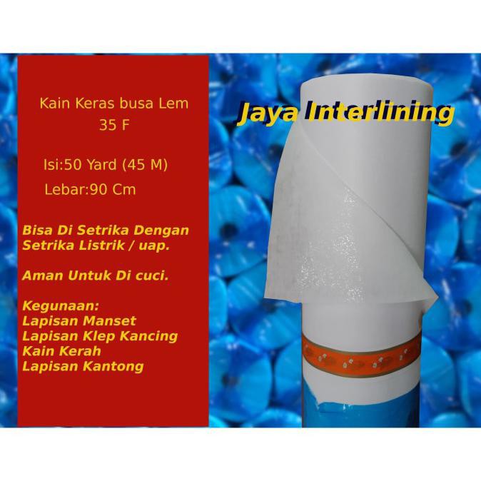 

Niakbahan- Kain Keras Interlining Busa Lem 35 F -Aslii.