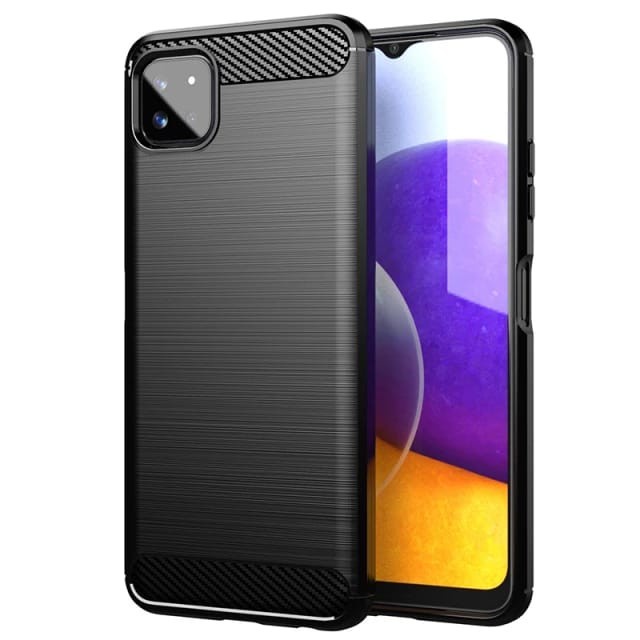 SAMSUNG GALAXY A22 4G / A22 5G SOFT CASE BRUSHED CARBON - A22 4G