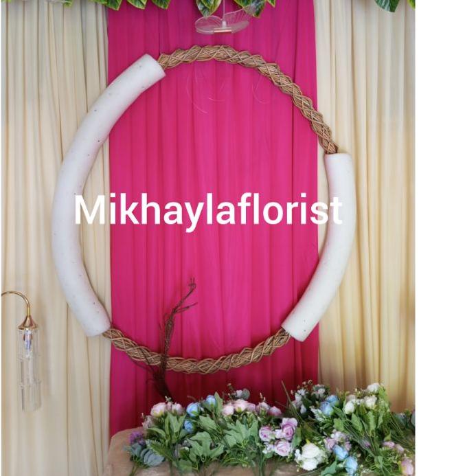 Hemat Terkini Gabus busa bunga pipa elastis dekorasi 2 meter // dekorasi pelaminan // backdrop // ha