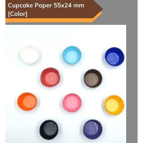 Mini Cupcake Liner - Kertas Cupcake Mini Solid Color (100pcs)