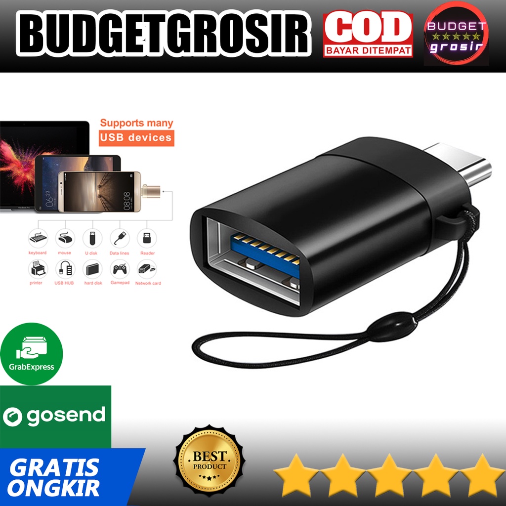 USB Female to USB Type C OTG Adapter -- Robotsky