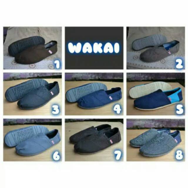 Sepatu wakai pria wanita - wakai keren - sepatu wakai cowo - wakai masa kini - sepatu santai