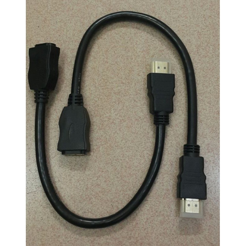 Kabel HDMI Extension 30 cm / Kabel Male to Female 30 cm Perpanjangan / HDMI Extension 30 cm