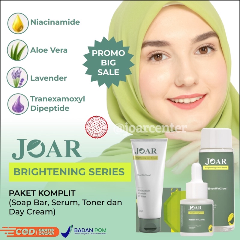[ BISA COD ] TERLARIS JOAR BRIGHTENING SERUM JOAR SKINCARE SABUN JOAR SOAP BAR JOAR BRIGHTENING SERU