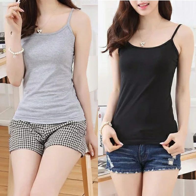 LOTUS FASHION TANKTOP PREMIUM/SINGLET WANITA/TALI KECIL L &amp; XL