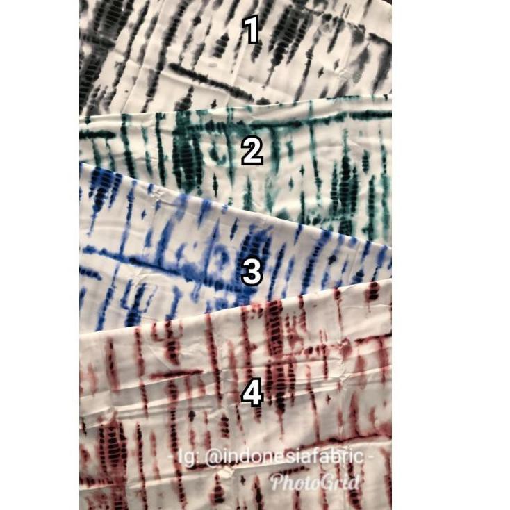 Produk terbaru ... Kain Bahan Meteran Katun rayon Motif Tie Dye Tie Die