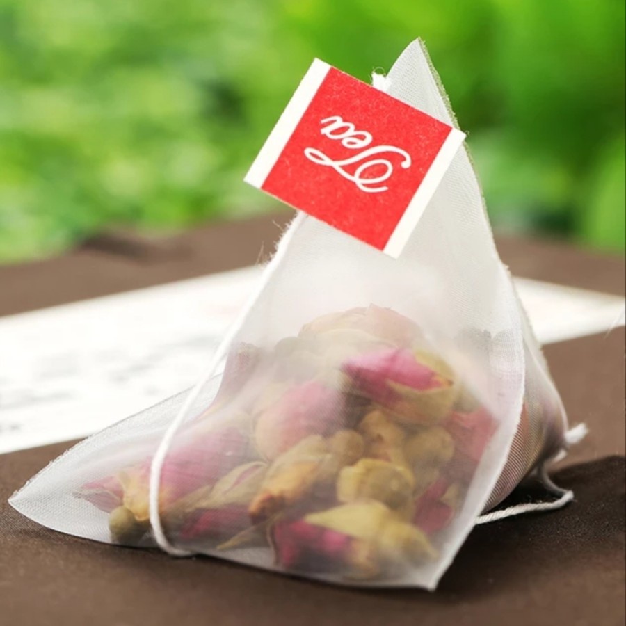 

20pcs teabag kantong teh celup kosong pyramid nylon