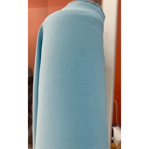Kain DIAMOND CREPE / DIAMOND GEORGETTE murah-BIRU WARDAH