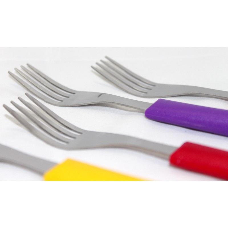 Oxone OX-601 6Pcs Rainbow Fork Set Garpu Makan Pelangi