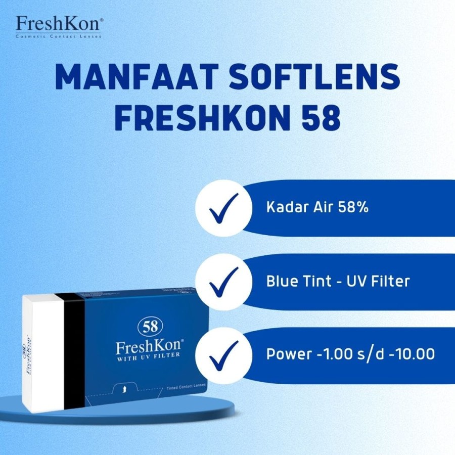 FRESHKON 58 SOFTLENS BENING BULANAN MONTHLY