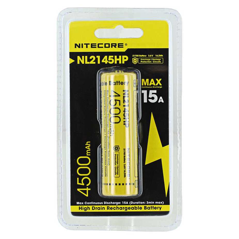 IDN TOOLS - NITECORE 21700 Baterai Li-ion 4500mAh 3.6V 15A - NL2145HP