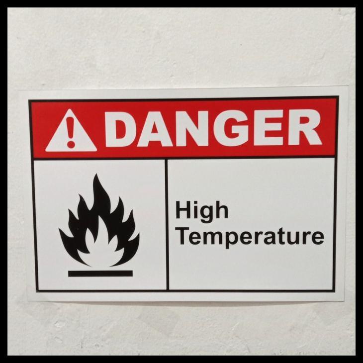

Sign Sticker K3 Rambu Safety Danger High Temperature - 20X15Cm