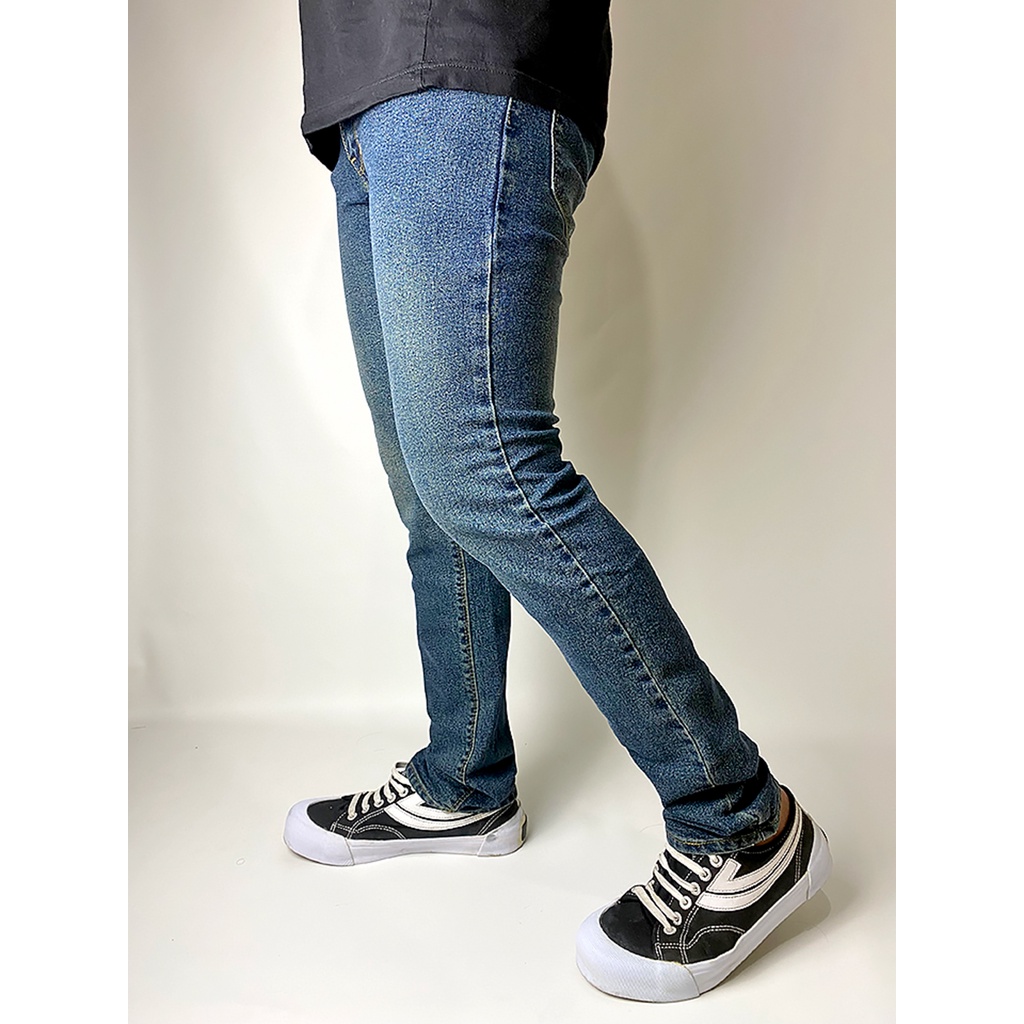 Celana Jeans Slim Fit Skinny Streacth Full Denim Retro Biothing / Celana Pria