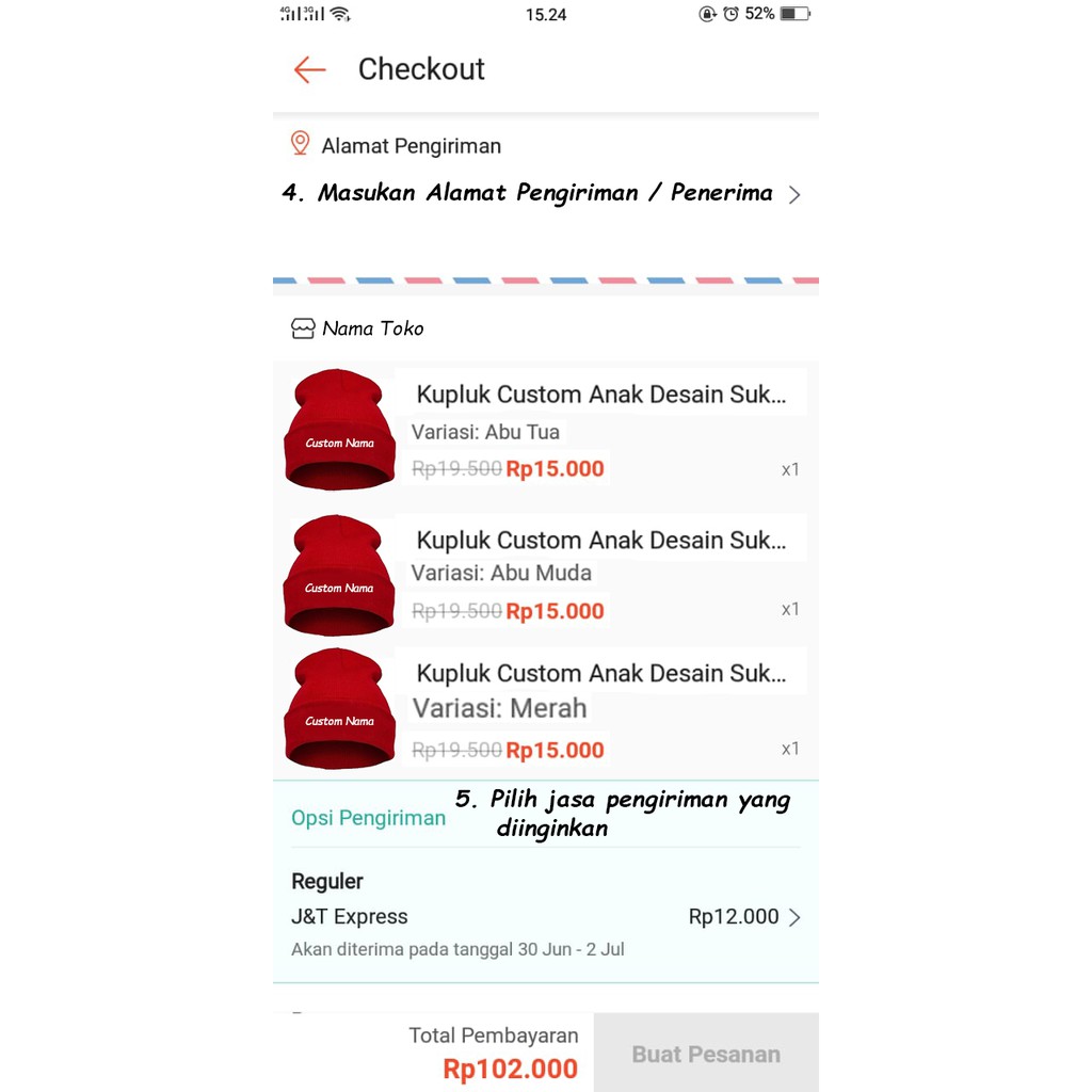 Kupluk Custom Bordir Anak Gratis Nama Suka Suka-6