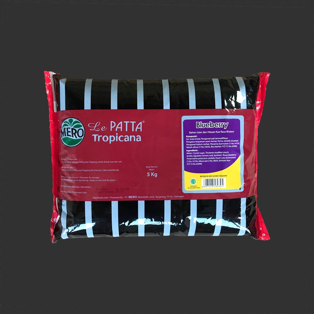 Selai Blueberry Le Patta Tropicana - Mero 5 kg