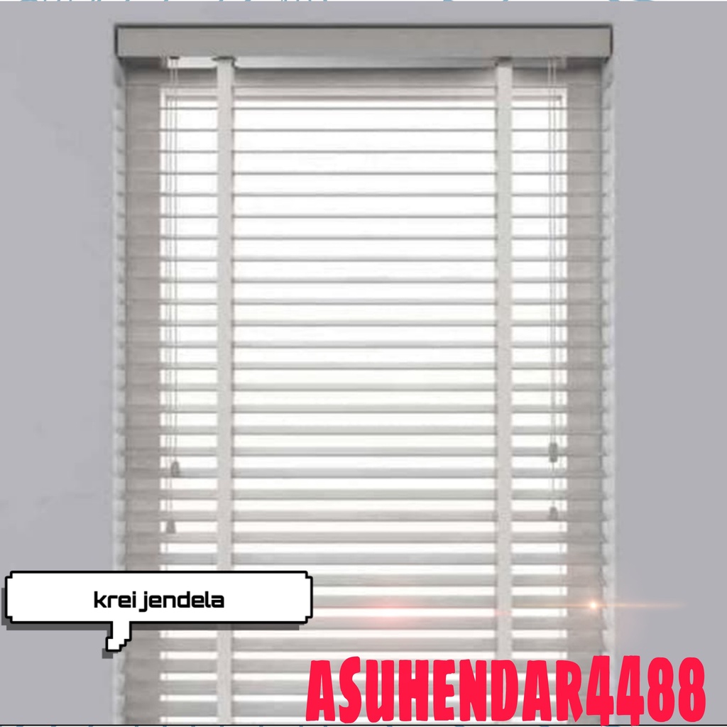kerai kirai tirai krey jendela plastik vinyl 58x163cm New