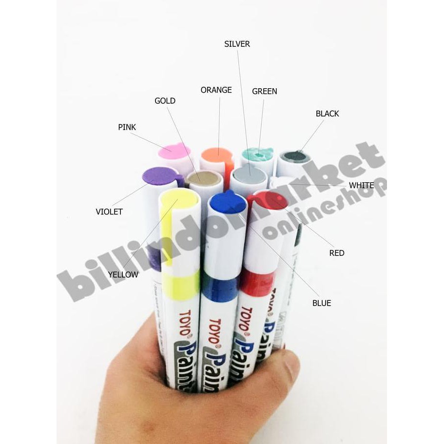 

Spidol Ban Paint Marker TOYO SA 101 Putih / White TERBARU