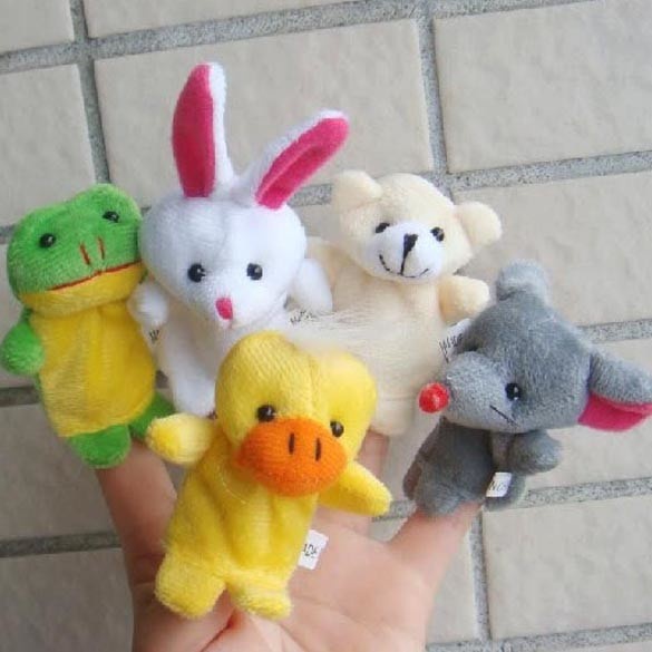 Animal Finger Puppets - Boneka Jari Model Hewan (5pcs)