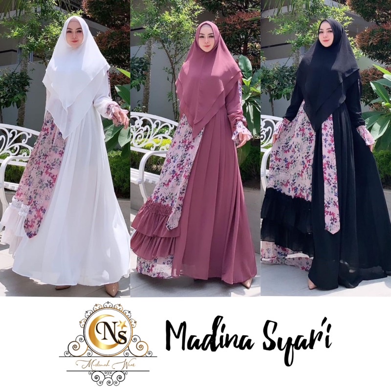 GAMIS MADINA Syari By. Nais Syari original