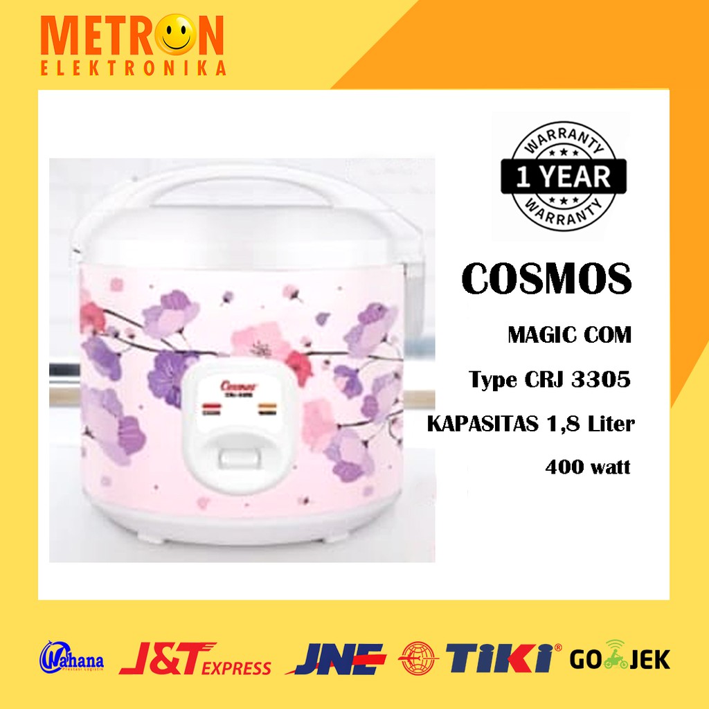 COSMOS CRJ 3305 / RICE COOKER / MAGIC COM 1,8 LTR SURPRICE SERIES / CRJ3305