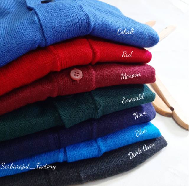 Basic Cardigan - Cardigan Rajut Polos / Cardigan Rajut Wanita / Cardigan Polos