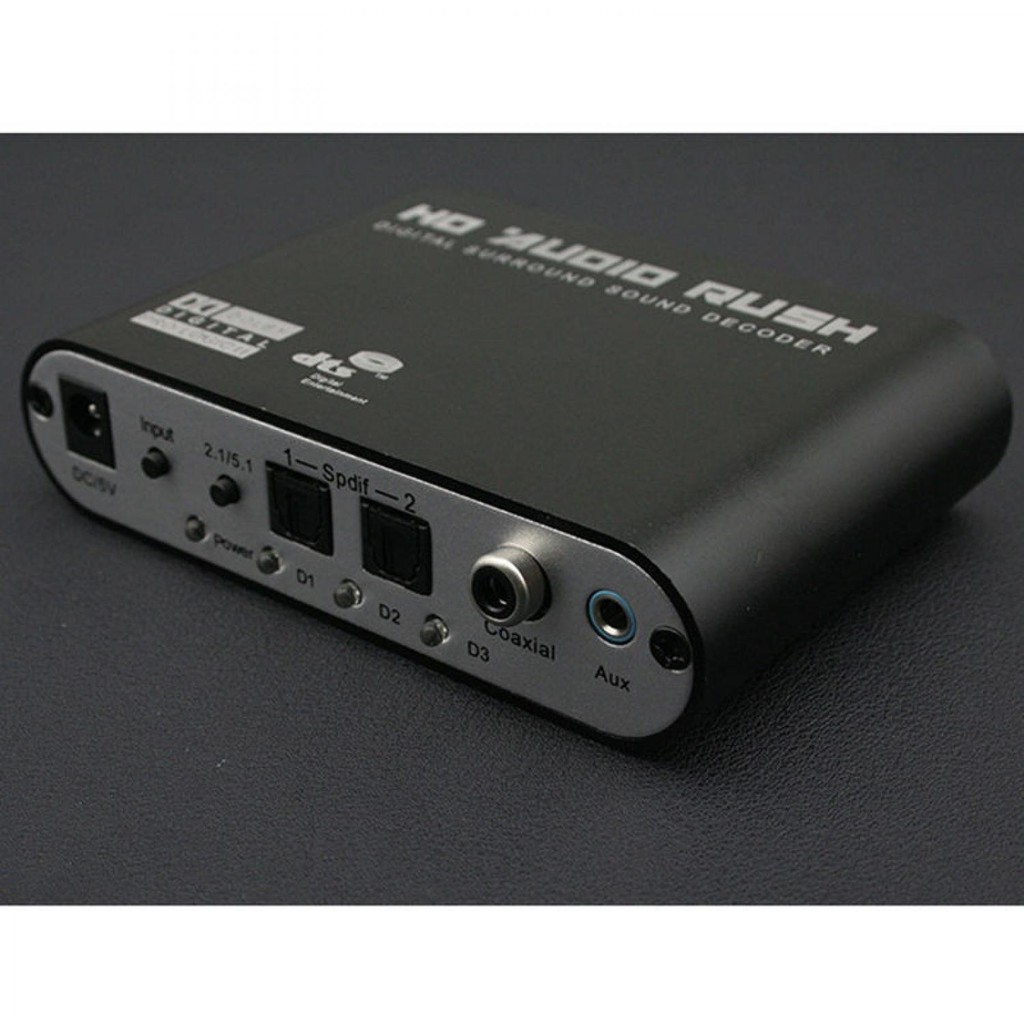 Best Seller ! DTS / Dolby AC3 Decoder to Active Speaker 5.1 Converter - HD51-A