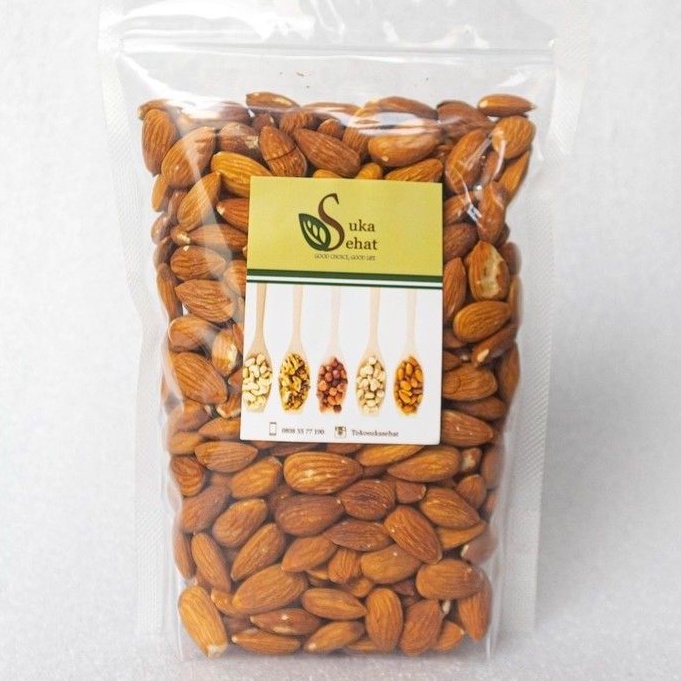 

Almond Raw Organic / Kacang Almond -500gram - Suka Sehat