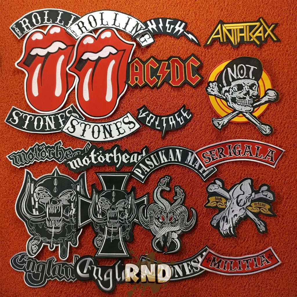 PATCH MUSIK DAN MOTOR BACK PATCH BORDIR PATCH BESAR EMBLEM BORDIR