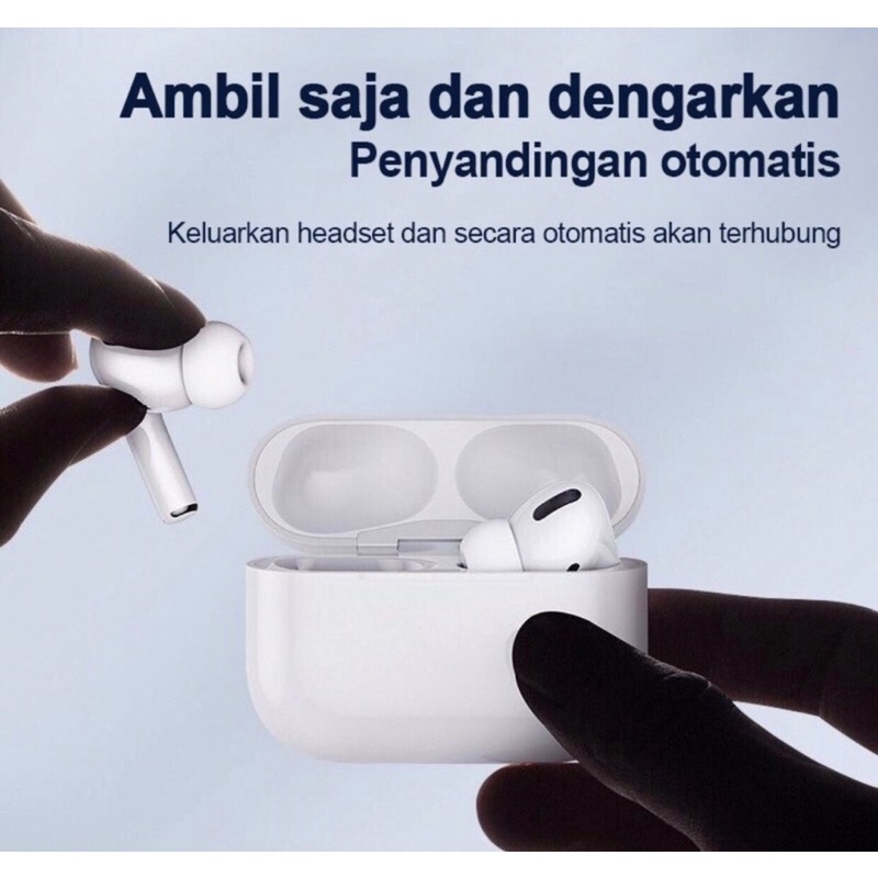 The pods Headset Bluetooth pro 1:1 kualitas, Ganti nama, Popup animation