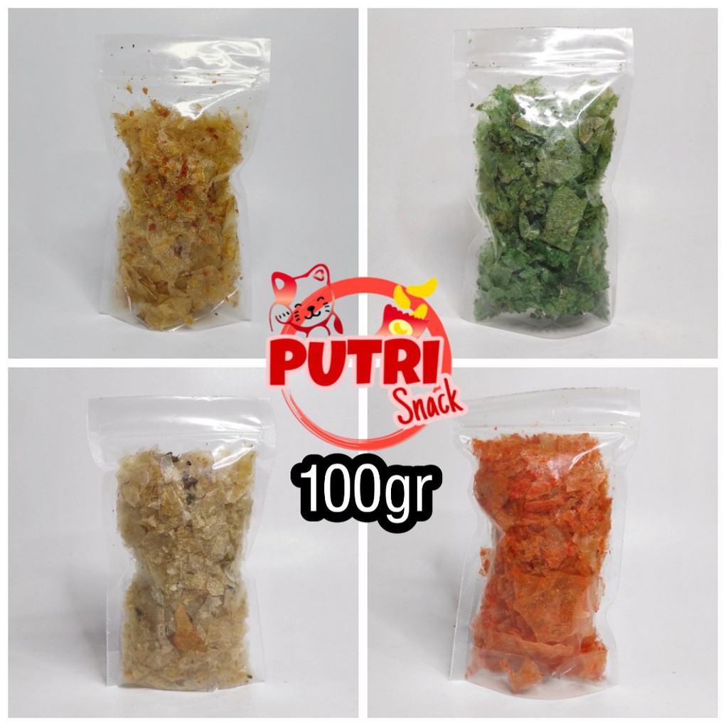 

Keripik Kaca / Beling / Beledag 100gr Kemasan Standing Pouch