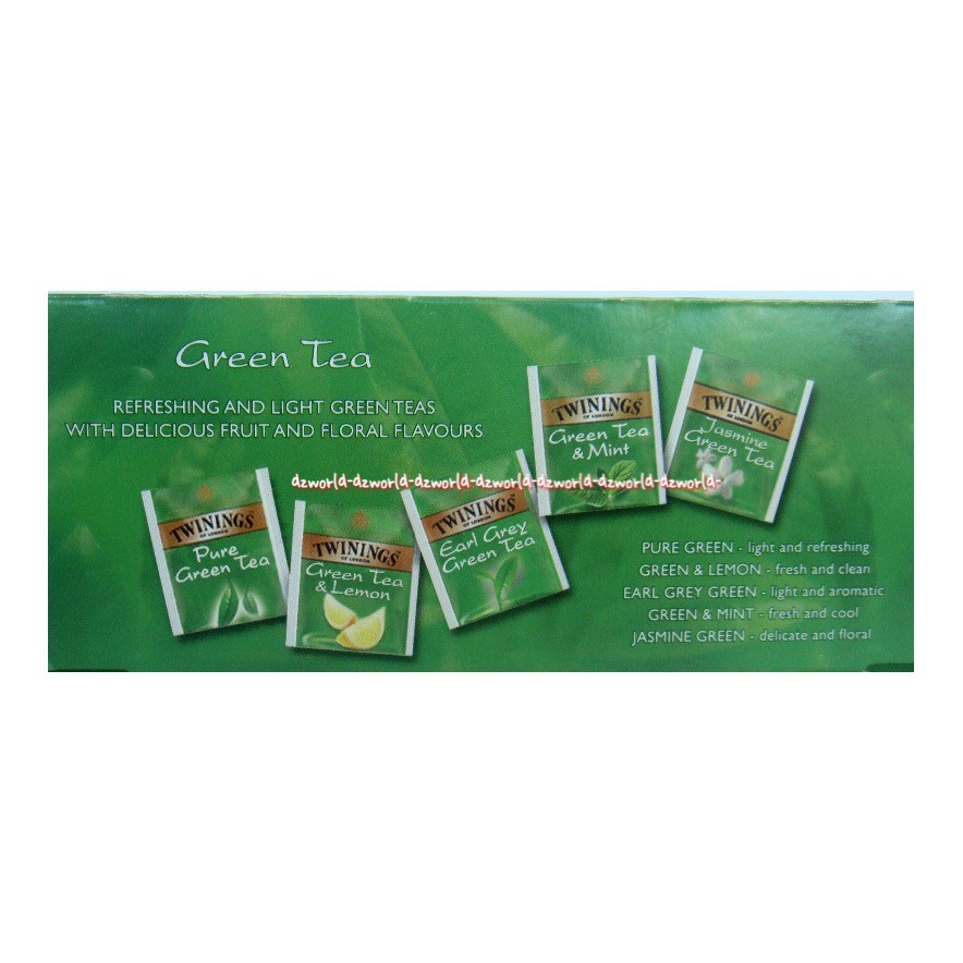 Twinings Green Tea Collection 20bag Koleksi Aneka Macam Teh Hijau Dari Twining Green Tea Tea Green