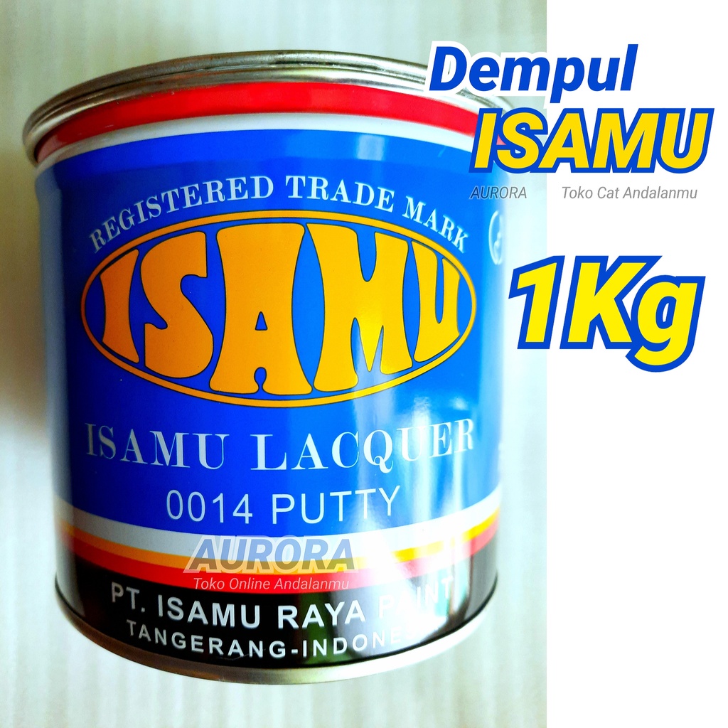 

DEMPUL ISAMU 1Kilo 1Kg 1LIter Pyroxylin Lacquer Isamo Abu abu Grey