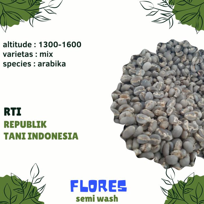 

Biji kopi mentah ARABIKA FLORES SEMI WASH proses-GREEN BEAN