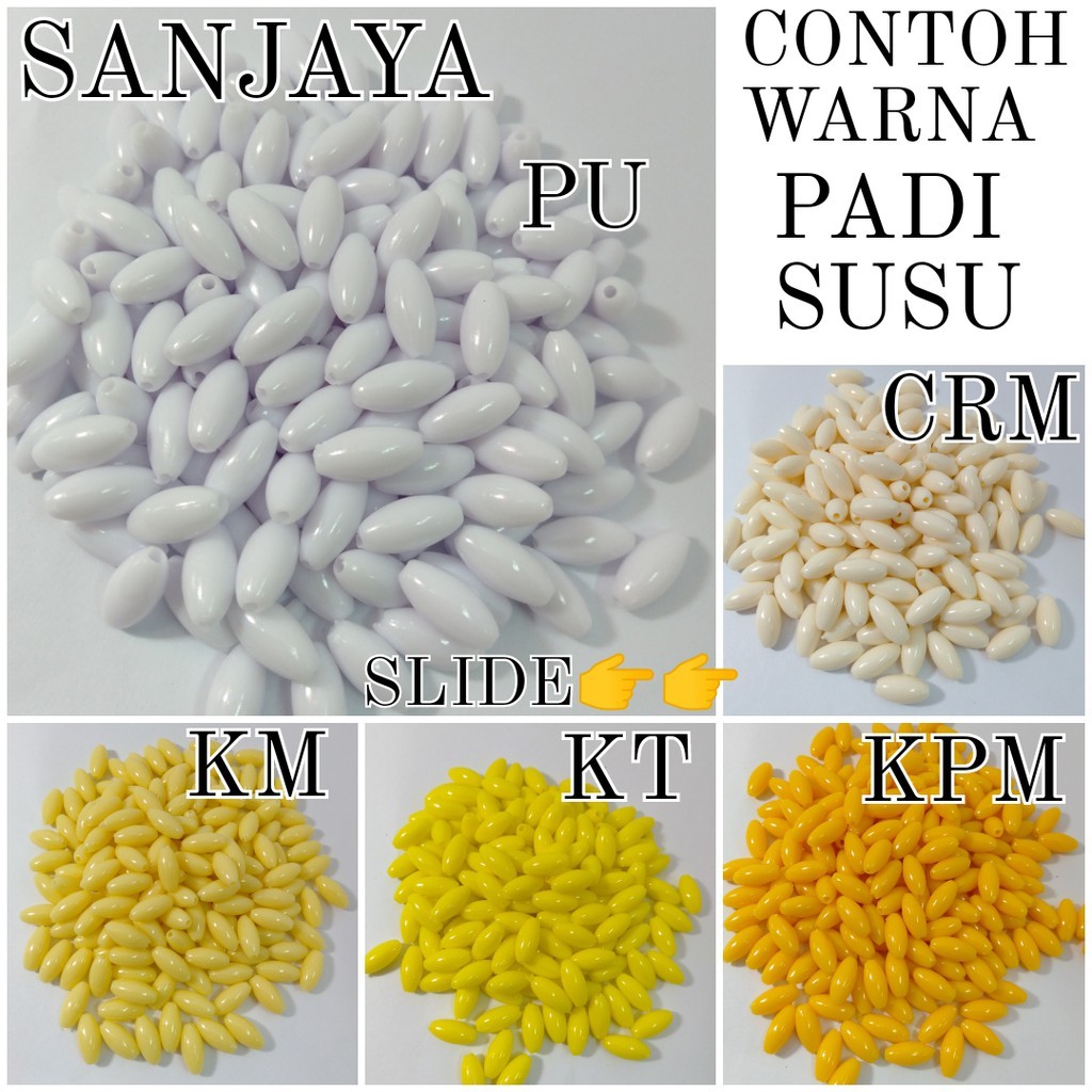 MANIK SUSU / MOTE SUSU / MANIK PADI / MOTE PADI / MANIK SUSU PADI POLOS / MOTE SUSU PADI POLOS 6X12