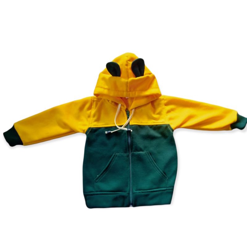 Jaket Bayi Newborn Karakter Kelinci-Kuning-Hijau