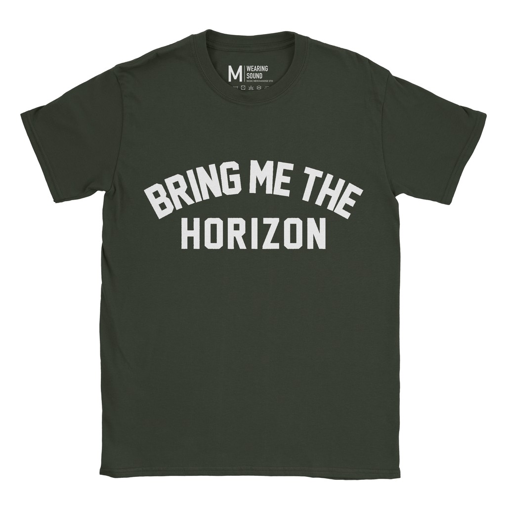Baju Kaos Band BMTH Logo Forest Green