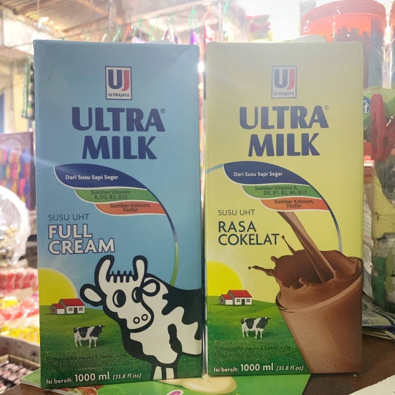 Jual SUSU ULTRA MILK 1 LITER / SUSU ULTRA MILK 1000ml