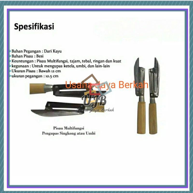 Pisau Multifungsi-Pengupas Singkong Umbi Pisau kupas singkong