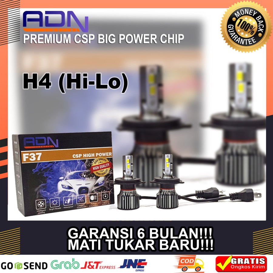 F37 ADN LED LAMPU UTAMA FOGLAMP H1 H3 HB3 HB4 H4 H7 H11 HIR2 9012 60W ADN.in