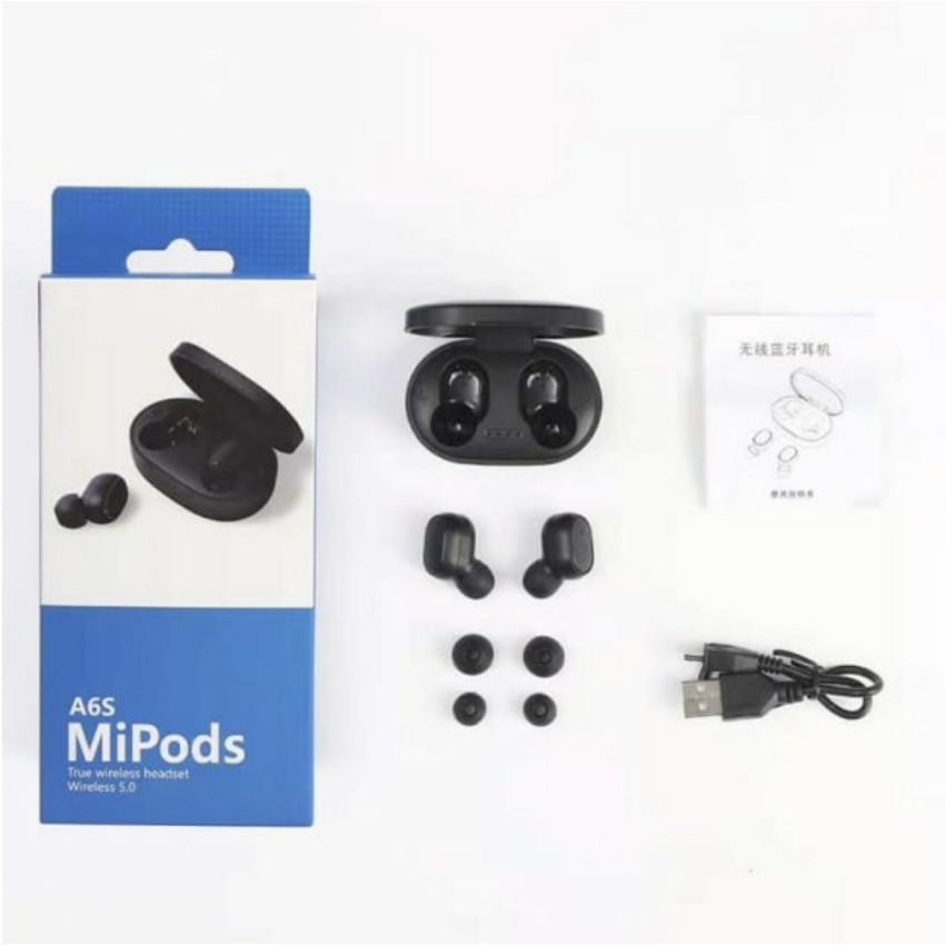 Mipos A6 TWS Headset Bluetooth 5.0 Wireless Earphone Mipods A6S