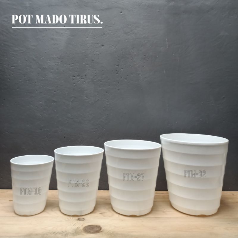 Pot Lovenia Mado tirus 18 - Pot Mado Tirus 22 - Pot Bunga - Pot Plastik - Pot Tanaman