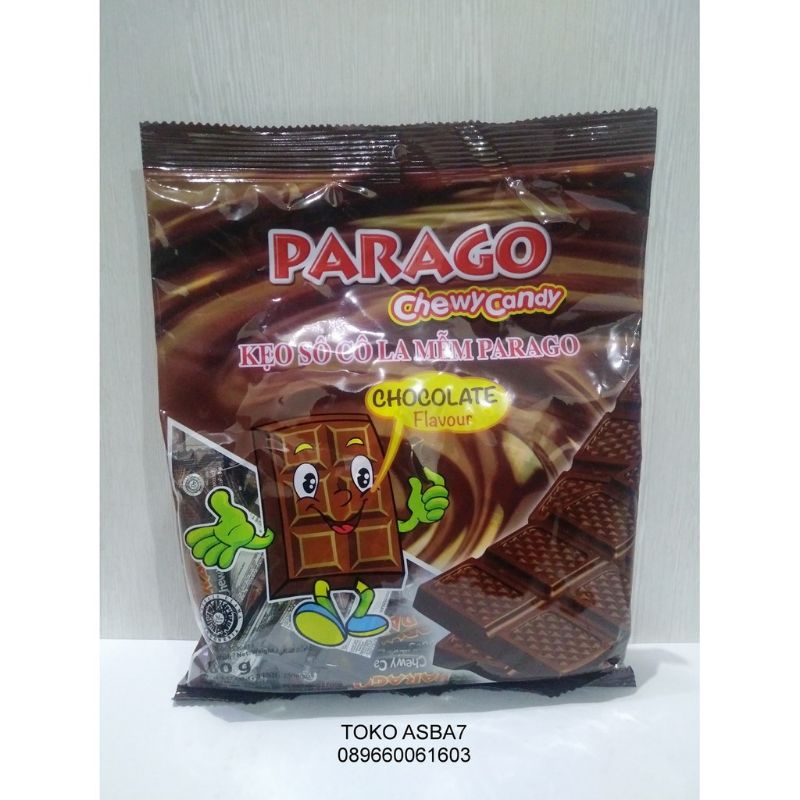Parago Choco Chewy Candy vanila dan coklat 250gr