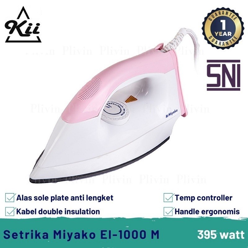 EI-1000M Miyako Setrika Listrik Pakaian 350w