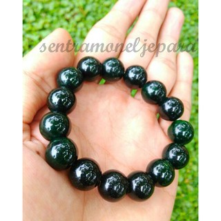 SMJ Gelang  Batu Giok  Hitam Asli  Natural Black Jade 