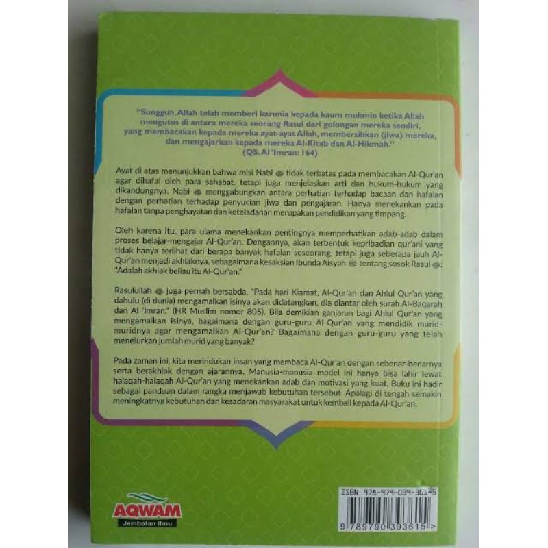 Bisa Cod Buku Best Seller Adab Adab Halaqah Al Qur An Aqwam Original Buku Berkualitas Shopee Indonesia