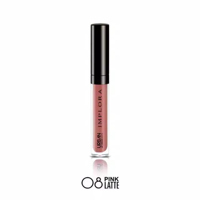 IMPLORA Urban Lip Cream Matte Original BPOM - Lipcream Surabaya-8.pink latte